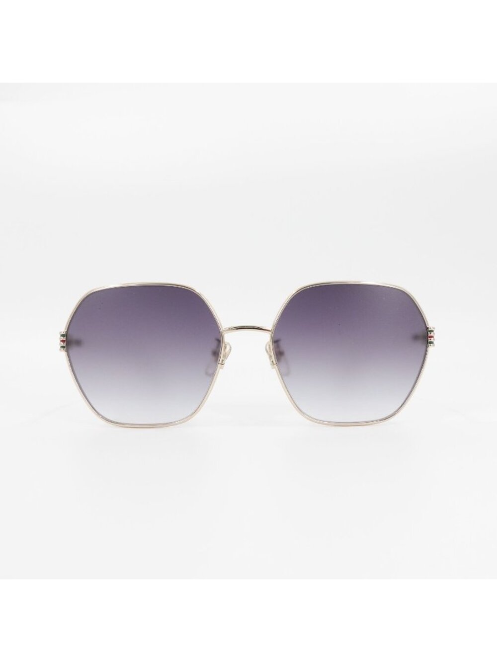 Gucci GG1285 Square Sunglasses Gold Gray OS